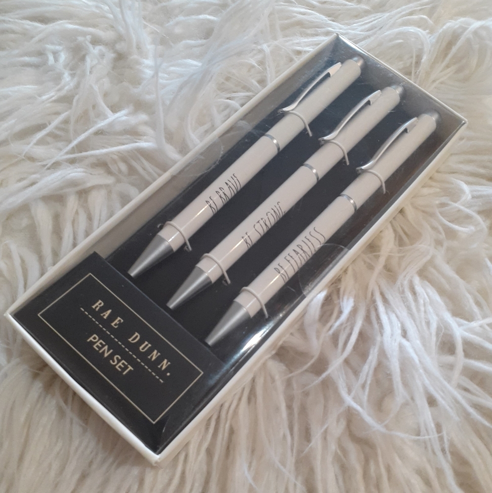 Rae Dunn 3 Ballpoint Pens Brand New Never Used